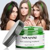 Temporary Green Hair Color Wax, EFLY MOFAJANG Instant Hairstyle Cream 4.23 oz Hair Pomades Hairstyle Wax for Men and Women (green)