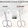 ASIPRO Cuticle Scissors Extra Fine Curved with Case Manicure Scissors for Women & Men Cosmetic Scissors Tijeras para Cuticula Profesional Nail Scissors Stainless Steel Sharp Cuticle Scissors for Nails