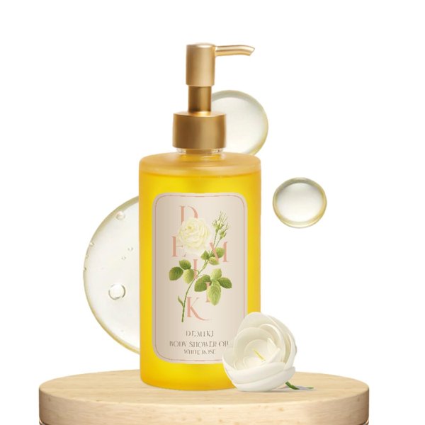 DEMIKI Shower Oil Body Wash for Sensitive Skin. Nourishing & Hydrating Body Oil for Dry Skin.Winter Care,Soothes, Softens and Locks in Moisture,10 Fl.oz (300ml)