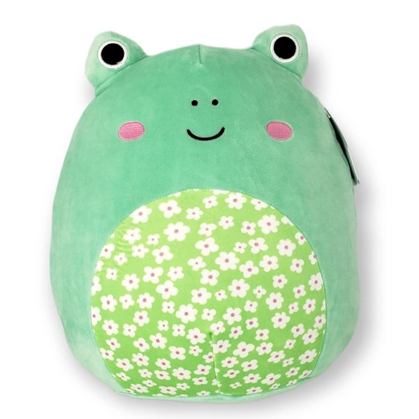 SQUISHMALLOW KellyToys - 12 Inch (30cm) - Wendy The Green Frog from The Floral Squad - Super Soft Plush Toy Animal Pillow Pal Buddy Stuffed Animal Birthday Gift