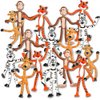 ArtCreativity Bendable Zoo Animals, Set of 12 Flexible Animal Figures, Birthday Party Favors for Boys & Girls, Stress Relief Fidget Toys for Kids and Adults, Goody Bag Stuffers, Piñata Fillers