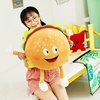 Zazzer Hamburger Bread Plush Toy,11.8" Fun Food Plush Pillow,Cute Food Stuffed Animal Toy,Kawaii Room Decor Holiday Birthday Gift for Kids Boys Girls (G)