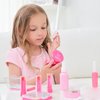 JXJ Pink Pretend Makeup Toy Set for Little Girls - Dress Up Fun for 2-8 Year Olds - Includes Nail Polish, Lipstick, and More!