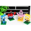 Yummy Baby Products Micro Mini Building Blocks Anime Character Collectable Set, Ages +14, Toys Gifts for Kids and Adults (2 Pack) (Snail/Plankton) (Set 4)