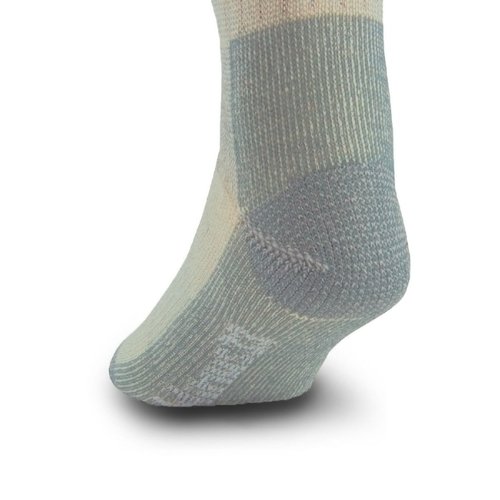 Merino Wool Crew Hiking Sock - Moisture Wicking Sock - Cushioned Sock - Powder Blue - Medium
