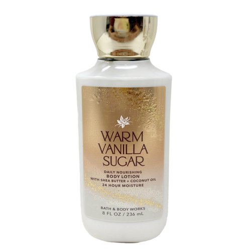 Bath & Body Works Warm Vanilla Sugar - 3 Pack Of Body Lotion With a Natural Oats Sample Soap.