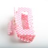 Hzaiwy Checkered Hair Clip, Pack of 1, Vintage Checkered Claw Clips Cellulose Acetate Banana Clips, Nonslip Banana Hair Clamp for Women Girls (Pink,L)