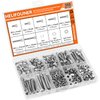 HELIFOUNER 350 Pieces M4 x 6mm /8mm /12mm /16mm /20mm /25mm /30mm, Hex Socket Head Cap Screws Bolts Washers Nuts Kit, 304 Stainless Steel