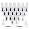 Agidea Empty Nail Polish Bottles with Round Brush 5ML, 20Pack Small Empty Glass Refillable Nail Polish Containers with Mixing Balls & Funnels (White)