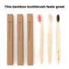 Virgin Forest Bamboo Toothbrushes, Eco-Friendly Soft Bristles Toothbrush, Biodegradable Wood Toothbrush Set of 6