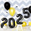 Black 2025 Balloons - 16 Inch, 2025 New Year Balloons for New Years Decorations,2025 Balloons Black for New Years Eve Party Decorations Supplies