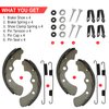 Front Brake Shoes Springs Pins Left&Right for Kawasaki Mule 3000 3010 3020 4000 4010 KAF620 KAF950 Diesel 2001-2021