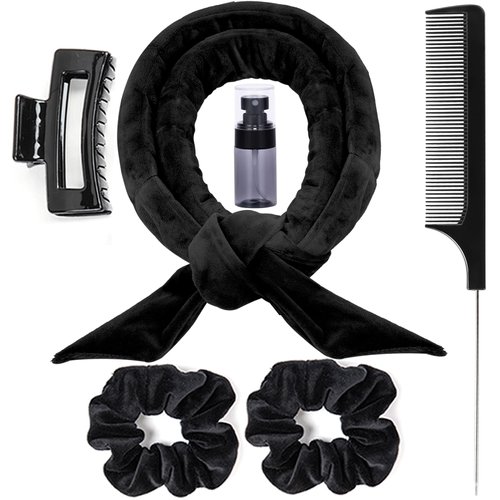 Heat Less Curling Rod Headband Hair Curlers to Sleep in Heat Less Curls Overnight Curls Heatless Curling Set No Heat Hair Curlers for Blowout Long Hair
