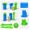 TOMMYHOME Beach Toys-Sand Brick Maker and Castle Set Compatible with Kinetic Sand.Sand Castle Making Tools (Castle)