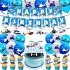 Helicopter Birthday Party Supplies Helicopter Party Decorations Airplane Themed Party Supplies Includes Balloons Birthday Banner, Spirals, Cake Cupcake Toppers for Helicopter Aviator Aviation Party