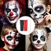Halloween Family Makeup Kits, 8 Colors Face Paint Palette, Black White Red Liquid Face Paint Tube, Liquid Fake Blood, For Halloween Costume Makeup, Wounds, Injuries Blood