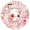 50 PCS Cute Cow Pig Stickers, Kawaill Rainbow Cattle Waterproof Vinyl Stickers for Water Bottles, Laptop, Scrapbook, Cow and Pig Aesthetic Stickers Bulk, Party Supplies