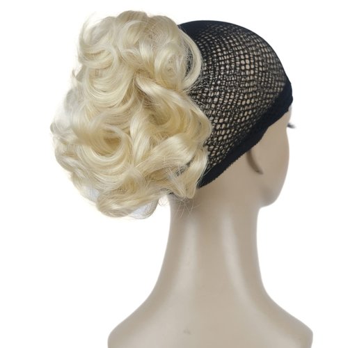 Aimole 6&quot; Short Curly Synthetic Ponytail Clip in Claw Extensions 80g with a jaw/claw clip(613 Blo...