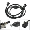 BARTOO Marine Boat Fuel Line Assembly, 5/16'' 8mm Nylon Braided 7FT Fuel Hose Line with Connector and Primer Bulb for Yamaha Outboard Motors