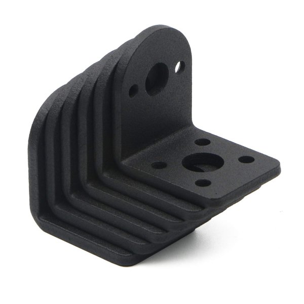 JIUWU 6pcs 25mm DC Gearbox Motor Bracket, Gear Reduction Motor Holder, High-Hardness Metal Gear Motor Fixed Seat, Anti-Rust Motor Mount Bracket