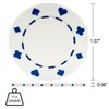 Trademark Games Poker Chips ? 100-Piece Set of 11.5-gram Blackjack Chips with Suited Design ? Made of Composite Resin for Texas Holdem (White)