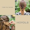 Hoyols Hair Bands Hair Ties Elastic Rubber Bands Ponytail Mini Soft for Women Girl 1000 Piece Pack Golden Color (Gold Metal) TPR
