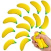 Kasyat 15 Pieces Banana Stress Toys Stretchy Bananas Stress Toys Banana PU Toys Relief Banana Stress Balls Tiny Party Supplies for Stress Relief Party Favors (2.36 Inches)