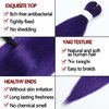 Purple Braiding Hair Pre Stretched 32inch 3 Packs Braiding hair Extensions Synthetic Crochet Braids, Hot Water Setting Professional Soft Yaki Texture. (32inch(3Packs),Purple#)