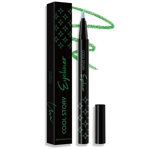BEUKING Glitter Liquid Eyeliner, Pearlescent Sequins Diamond Ultra-Fine Tip Shining Eyeliner, Waterproof Long-Lasting Anti-Smudge, Highly Pigmented Eyeshadow Metallic Glow Sparkle Eye Makeup (6#)