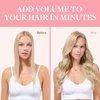 GOO GOO Clip in Hair Extensions Real Human Hair, 20inch 120g 7Pcs, 17A/60A Ash Blonde Highlighted Platinum Blonde, Remy Human Hair Extensions Clip ins for Women, Natural Human Hair