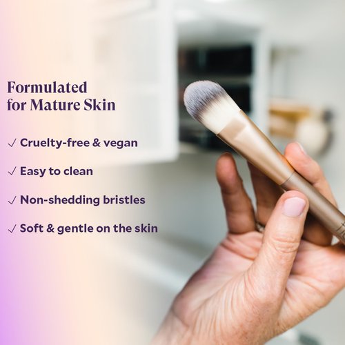 Fièra Concealer & Foundation Brush - Expert Tool for Cream & Liquid Makeup - Seamless, Even Application - Lightweight & Easy to Clean - Perfect for Use with Fièra Luxury Concealer