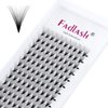 Lashes Extension Premade Volume 16D 0.07 D Curl Mixed Tray Eyelash Extensions Premade Fans Lashes Middle Stem and Long Stem Pro Point Volume Lash Extensions (16D-0.07-D, 8-14mm)