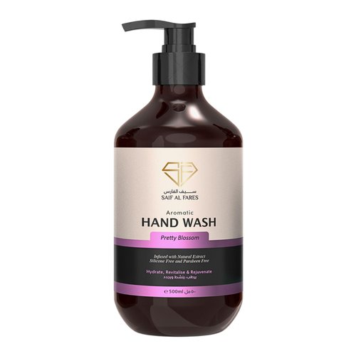 SAIF AL FARES Pretty Blossom Hand Wash Alcohol Free with Floral Blossom Scent Infused with Natural Extract Hydrating, Revitalising & Rejuvenating Hand Soap 16.9 Fl Oz