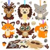 12 Pack Fall Religious Craft Kits for Kids Make You Own Fall Animal Foam Stickers Autumn Animals Crafts Sticker Fall Arts and Crafts DIY for Kids Boys Girls Party Supplies Thanksgiving Decoration