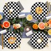 HSPAIDYP 40 Pcs Black and White Checkered Race Car Party Supplies Racing Themed Paper Plates 7" Black and White Checkered Dessert Plates for Kids Car Sports Themed Race car Birthday Party Decorations