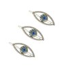 Tzoxal Evil Eye Hair Clips for Women, Eye Style Bling Rhinestones Hairpins Barrettes, White Blue Sparkly Hairgrip Hair Headwear Accessories for Party Halloween Daily (Style3)