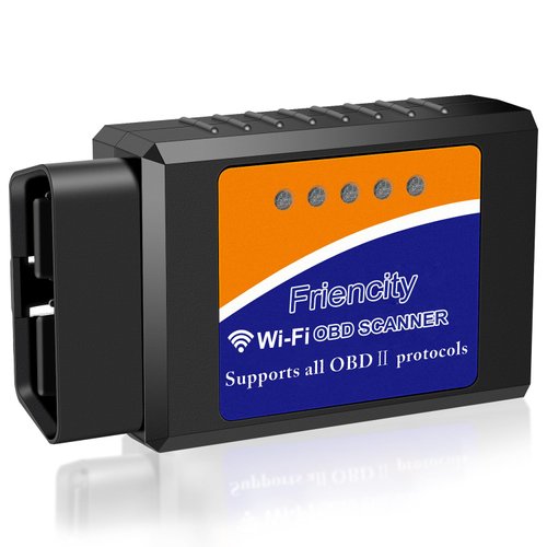 Friencity WiFi OBD2 Scanner for Car, Code Reader & Diagnostic Tool for iOS & Android and Windows, OBDII Scan Tool for Read & Clear Car Check Engine Light, Support Year 1996 and Newer Vehicles