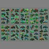 Glow in The Dark Monster Truck Temporary Tattoos for Car enthusiasts 80Pcs (10 sheets) Luminous Monster Truck Tattoos for Birthday Party Supplies Party Favors Fake Tattoos Prize Gifts