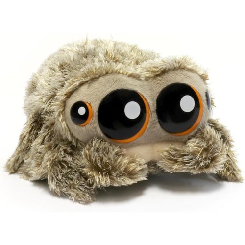 Filitask Cute Jumping Spider Plush Toy, Salticidae Springspinnen Spider Stuffed Animals Soft Spider Plushie Dolls Birthday Gifts for Kids Fans Adults Children