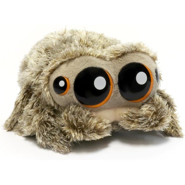 Filitask Cute Jumping Spider Plush Toy, Salticidae Springspinnen Spider Stuffed Animals Soft Spider Plushie Dolls Birthday Gifts for Kids Fans Adults Children