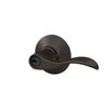 Schlage F51A ACC 716 Accent Door Lever, Keyed Entry Lock, Aged Bronze