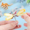 CCINEE 100 Pcs Educational 3D Cartoon Puzzle Toys for Kids,3D Animal Dinosaur Airplane Insect Learning Educational Montessori Toys Paper Puzzle Game for DIY Crafts Birthday Gifts
