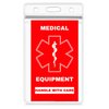 Medical Alert Equipment Luggage Tag - Handle with Care, DOT and ACAA regulations (MELT-112) Quantity (4)