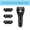 CIVYPRO Extra Coarse 3 Refill Rollers for Electric Feet Callus Remover, Replacement Heads Foot Care Pedicure Tools Pack- 1 Coarse, Regular Gentle, Black