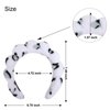 Wecoe 2pcs Skincare Headband For Washing Face Spa Makeup Face Wash Headband Cute White Black Cheetah Leopard Printed Puffy Sponge Bubble Headband Hair Accessories For Women Girls Kids Teens Gifts