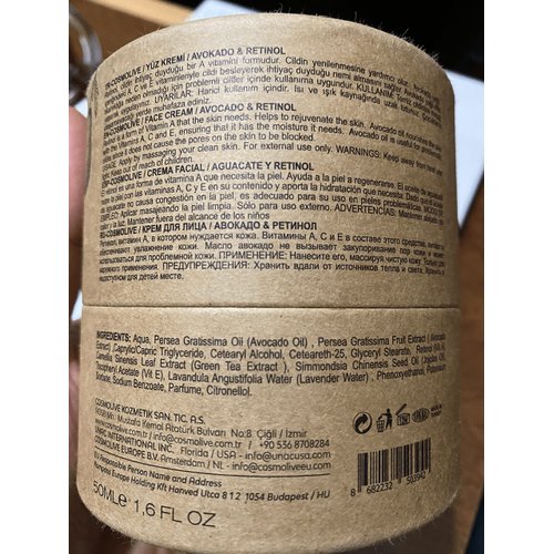 Retinol Cream for Face with Avocado Oil - Natural Moisturizer Face Cream, Smooth Skin Formula - 1.6 fl. Oz