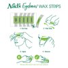 Nad's Eyebrow Wax Strips - Facial Hair Removal for Women - Eyebrow Wax Kit with 6 Eyebrow Waxing Strips + 6 Calming Oil Wipes + 2g Skin Protection Powder, 1 Count