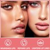 Melemando Hydrating Lip Glow Oil 7 Colors Moisturizing Lip Oil Gloss Not Greasy Transparent Plumping Lip Gloss Nourishing Repairing Lip Oil Tinted for Lip Care and Dry Lips (Colors 07)