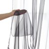 PHILEASY Window Sheer Dark Gray Curtains 108 Inches Long 2 Panels Sheer Curtains Sheer Curtain Basic Rod Pocket Panel for Bedroom Living Room Yard Kitchen (52" W x 108" L | 2 pcs, Dark Gray)