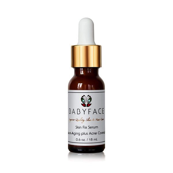 BABYFACE Clear Skin Potent & Fast Working SkinFix Serum 2.5% Retinol + 20% Vitamin C + Niacinamide, Salicylic Acid, for Teen and Adult Acne, 0.6 oz.